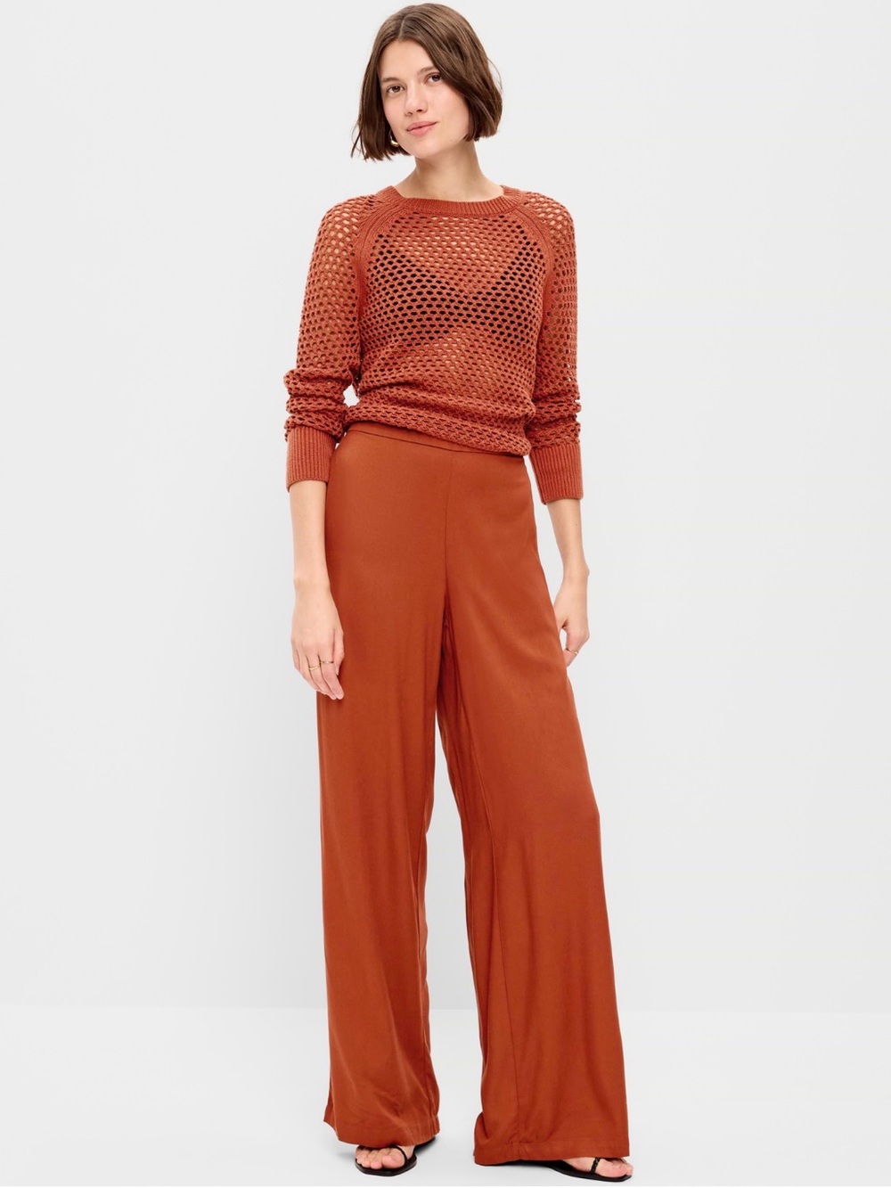 Old Navy High-Waisted Playa Wide-Leg Pants Like New